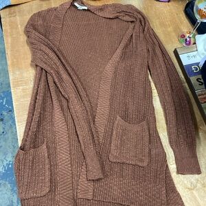 Rust colored cardigan